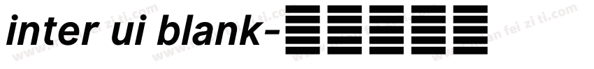 inter ui blank字体转换